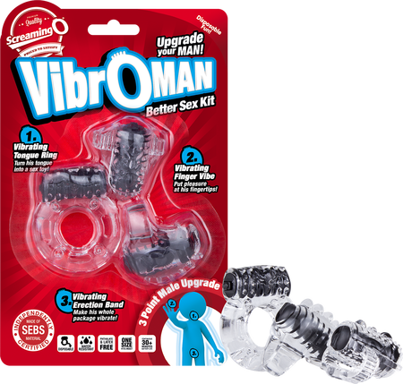 Vibroman Starter Kit – Mini Vibrators Exploration Sex Toy Set Black > Sex Toys > Couples Toys