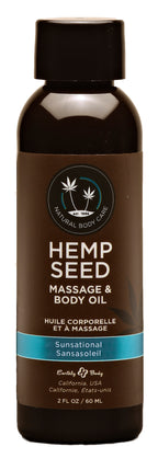 Hemp Seed Massage & Body Oil Sunsational 59ml Bottle Default Title > Essentials > Massage Oil