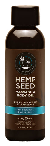 Hemp Seed Massage & Body Oil Sunsational 59 ml Bottle Default Title Massage Oil