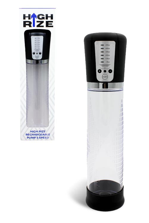 High Rize Rechargeable Pump 5 Speed – Medical Grade Silicone Automatic Penis Pump > Pumps > Penis Pumps Electric