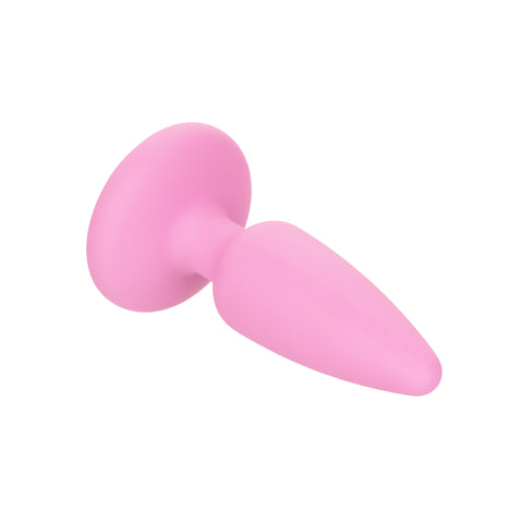 First Time Crystal Booty Kit Pink - 3 Graduated Sizes Smooth Silicone Anal Plugs with Crystal Inlay > Anal Range > Butt Plug Kits