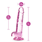 Naturally Yours Crystaline Suction Cup Dildo – 6, 7 or 8 Inch > Dildos > Realistic Dildos