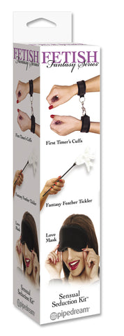 Fetish Fantasy Series Sensual Seduction Kit Three Piece Set Black > Bondage Gear > Restraints