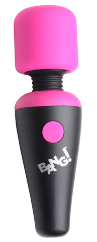 Bang 10X Vibrating Mini Silicone Wand Pink with Flexible Neck and Rechargeable USB > Sex Toys For Ladies > Wand Massagers and Attachments