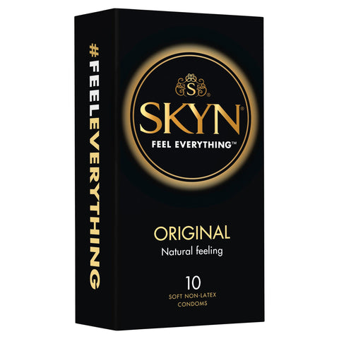 Skyn Original Condoms 10 Pack Non Latex Pleasure Enhancing Protection Condoms