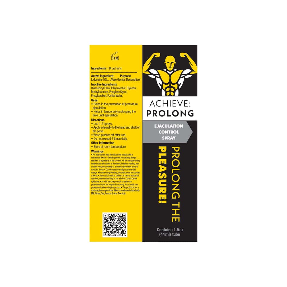 Achieve Prolong Spray 44ml – Fast-Acting Desensitizing Delay Spray for Men Secondary image