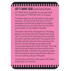 Let's Have Sex Card Game for Couples Fun > Novelties > Card Games