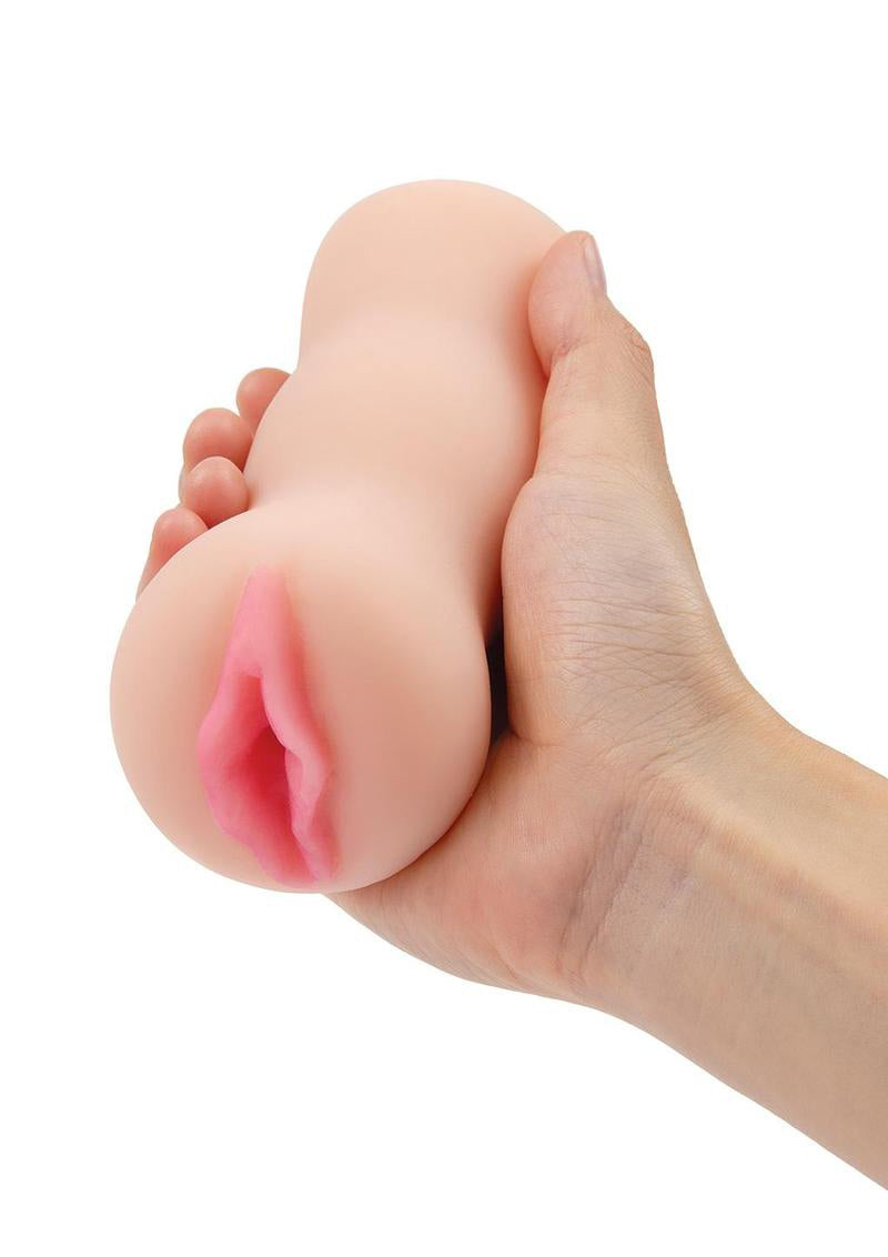 Zolo Stroke Off Super Tight Vibrating Pussy Stroker Beige Strokers - Manual