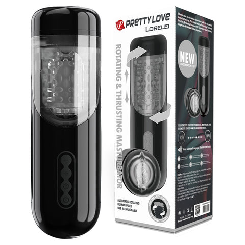 Pretty Love Lorelei – Rotating and Thrusting Male Masturbator with 10 Speeds One Size > Sex Toys For Men > Masturbators > Vibrating