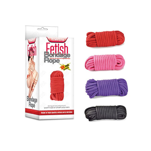 Fetish Bondage Rope 10 Meters Black Premium Quality Restraint Rope