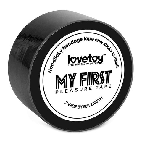 My First Non Sticky Bondage Tape Black for Intimate Exploration Tape
