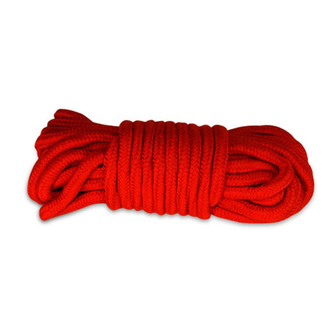 Fetish Bondage Rope 10 Meter Red Cotton 8 Millimeter Thickness Rope