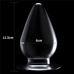 Lovetoy ANAL TOYS Clear Flawless  Anal Plug 4.5'' -  11.5 cm Butt Plug 6970260908900