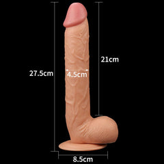 Lovetoy DONGS Flesh King Size 10'' Realistic Dildo -  25 cm Dong 6970260901550