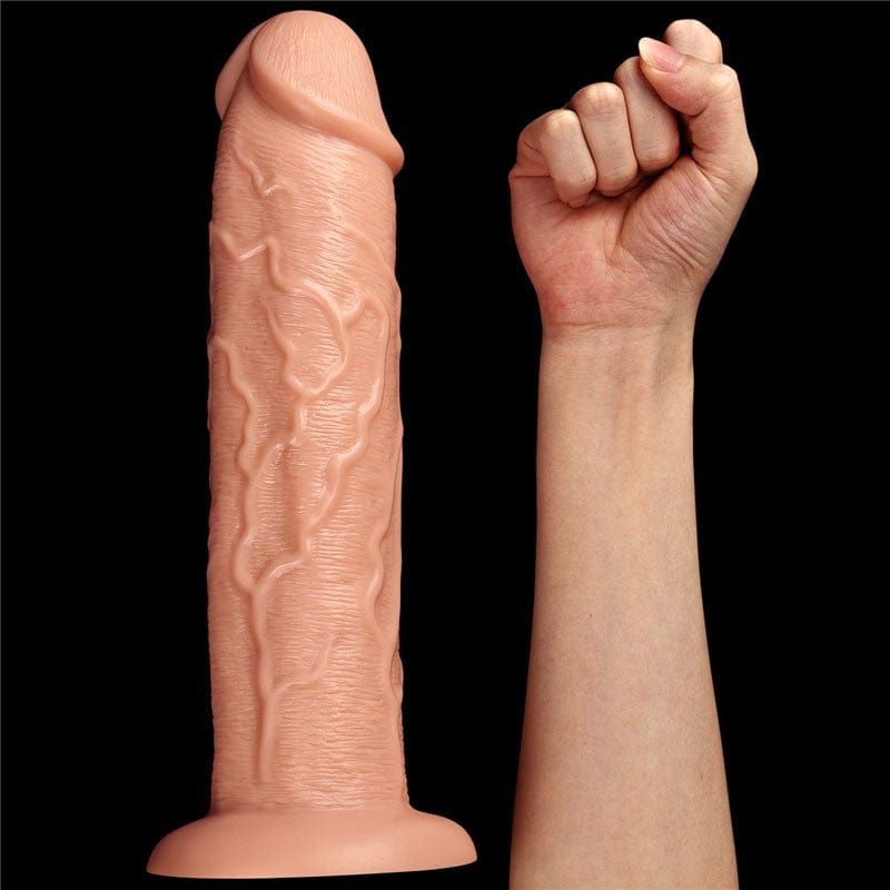 Lovetoy DONGS Flesh King Size 11'' Realistic Dildo -  28 cm Dong 6970260907507