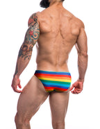 Cut 4 Men Low Rise Bikini Brief Rainbow XL > Clothes > Mens Briefs