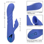 California Dreaming LA Love (Blue) – Silicone Triple Motor Massager with Suction and Vibration > Vibrators > Ladies > Rabbit Multi