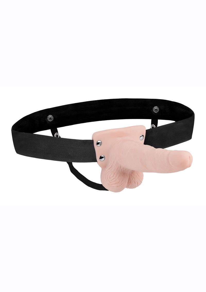 Lux Fetish 6 Inch Strap-On With Balls in Light Skin Tone > Dildos > Strap On Harnesses