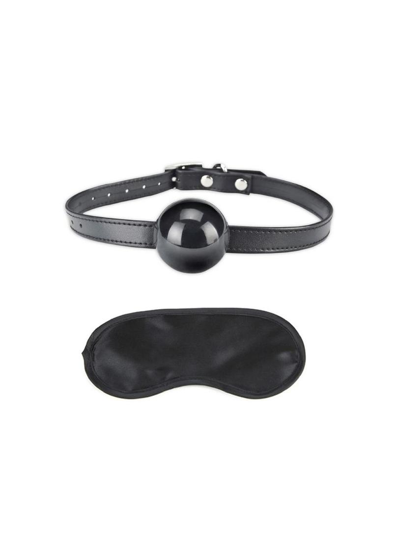 Lux Fetish Black Silicone Ball Gag Fully Adjustable Size > Bondage Gear > Gags and Bits