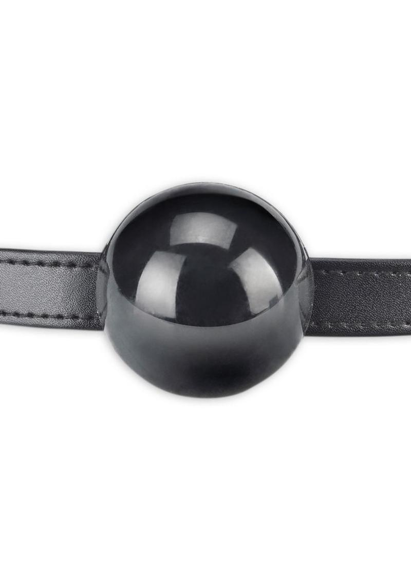 Lux Fetish Black Silicone Ball Gag Fully Adjustable Size > Bondage Gear > Gags and Bits