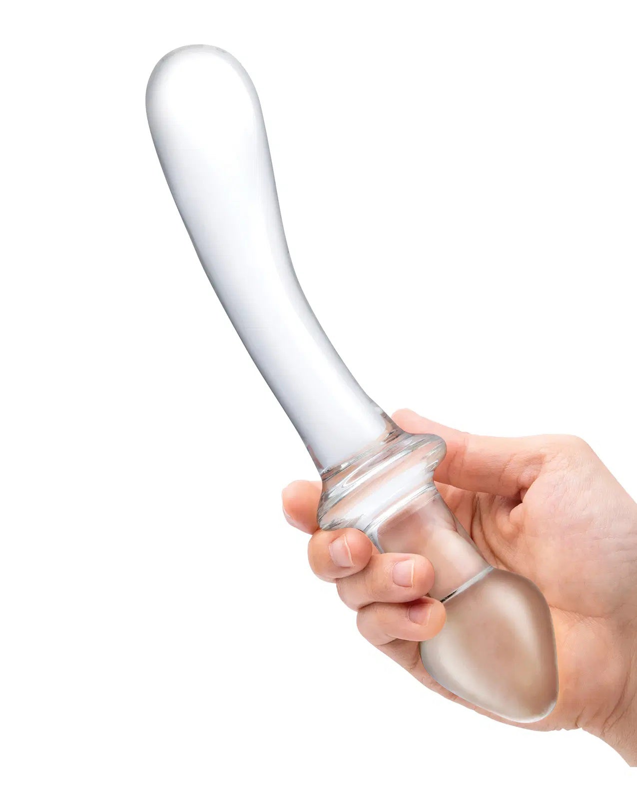 Glas 9" Classic Curved Clear Dual-Ended Glass Dildo for G-Spot and Anal Play > Glass > Dildos