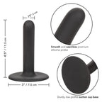 Boundless 4.5"/11.5cm Slim Probe in Black with Suction Cup Base > Dildos > Neutral Dildos