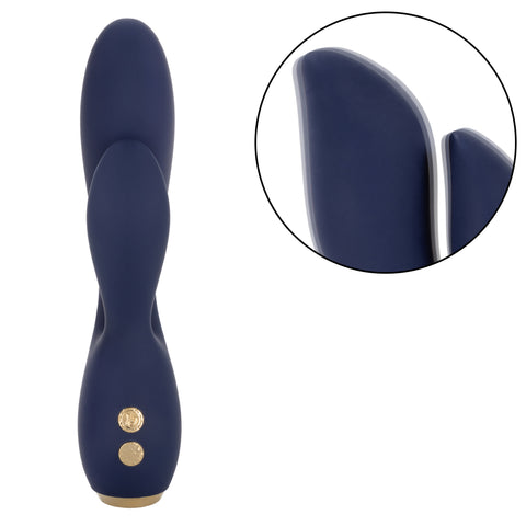 Chic Lilac Silicone Dual Motor Vibrator with Gold Accents – 10 Vibration Speeds, Rechargeable, Waterproof, Flexible Design > Vibrators > Ladies > Rabbit