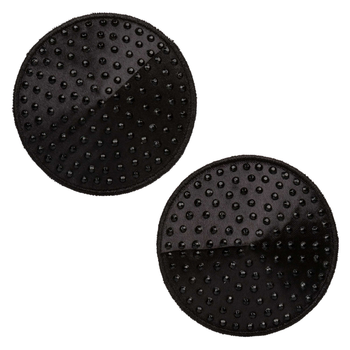 Radiance Round Pasties Black Reusable Sparkling Gem Accent Nipple Covers > Clothes > Pasties
