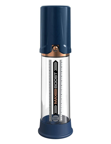 Pump Worx Max Boost Penis Pump in Blue PUMPS Male Electric