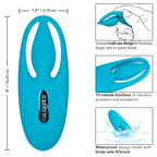 Neon Vibes The Orgasm Vibe Blue Silicone Multi-Use 10 Function Vibrator > Vibrators > Finger Vibrators