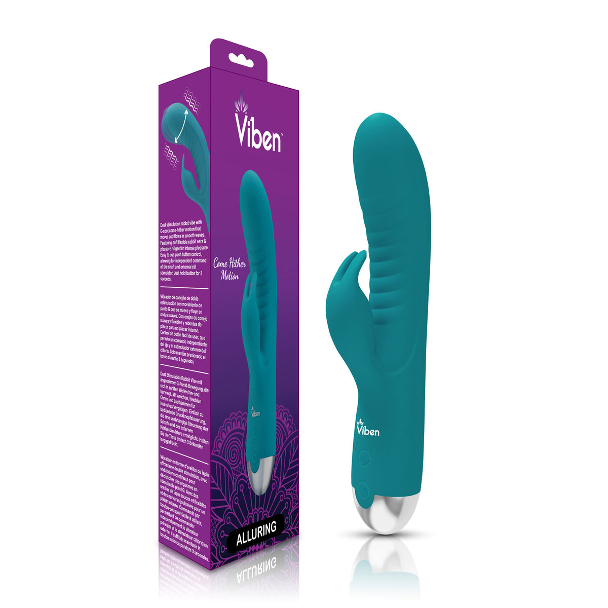Viben Alluring Come Hither Rabbit Vibe Ocean G-Spot Massager > Sex Toys For Ladies > G-Spot Vibrators