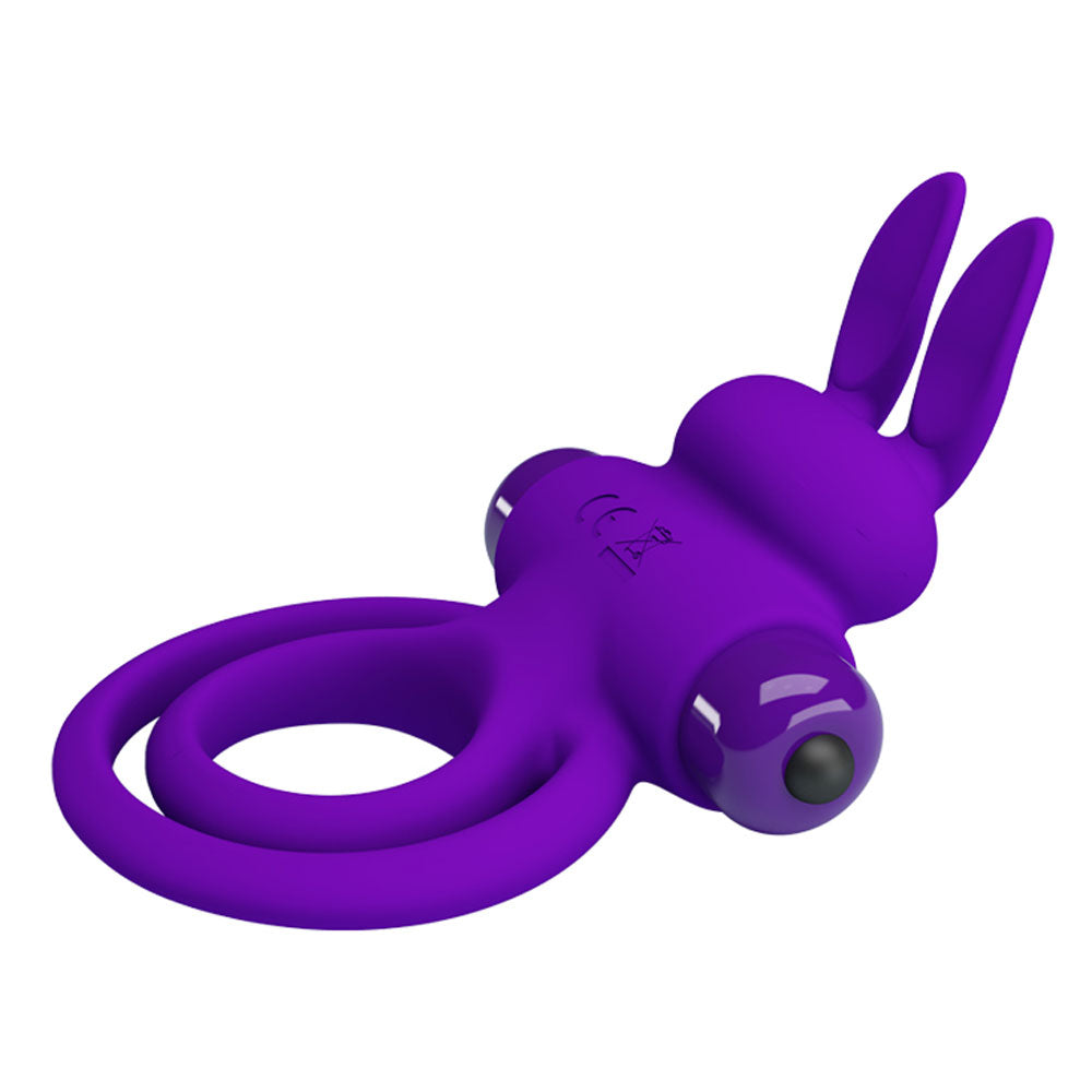 Vibrant 3.82 Inch Penis Ring III – Silicone Rabbit Cock Ring Vibrator > Sex Toys > Couples Toys