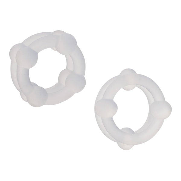 Alpha Liquid Silicone Double Stacker Rings COCK RING Set