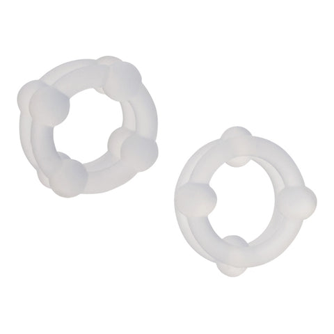 Alpha Liquid Silicone Double Stacker Rings COCK RING Set