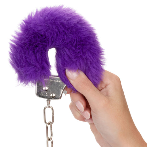 Ultra Fluffy Purple Furry Handcuffs For Couples Play > Bondage Gear > Handcuffs