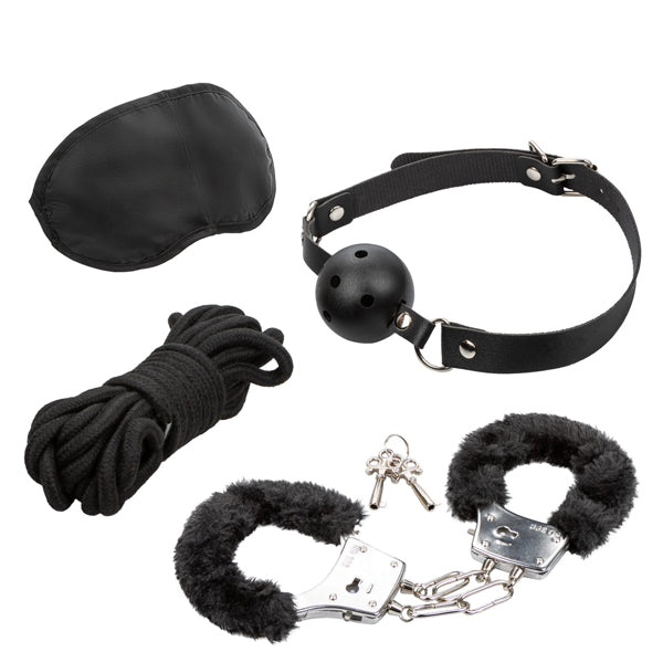Pleasure Kits Explorer Collection Sensory Deprivation and Bondage Starter Set - Four-Piece Kit > Bondage Gear > Gags and Bits