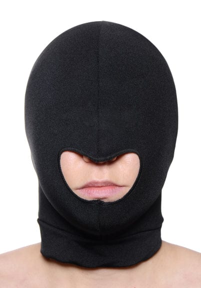 Master Series Adult Toys Black Blow Hole Open Mouth Spandex Hood 848518012746