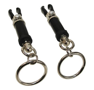 Master Series Adult Toys Black Bondage Ring Barrel Clamps 811847015450