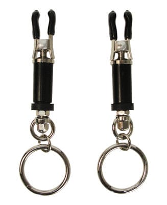 Master Series Adult Toys Black Bondage Ring Barrel Clamps 811847015450