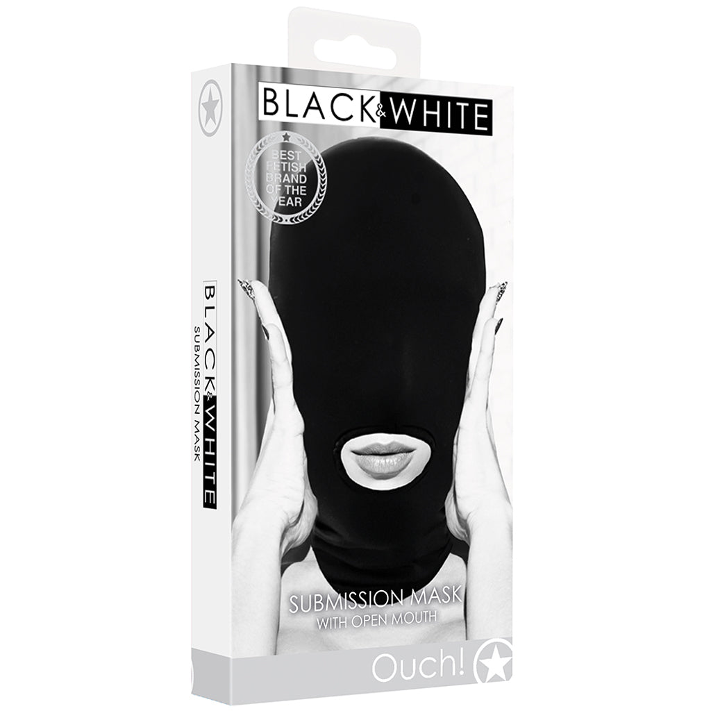 Ouch Submission Mask - Shiny Lightweight Breathable Hood Mask > Bondage Gear > Bondage Hoods