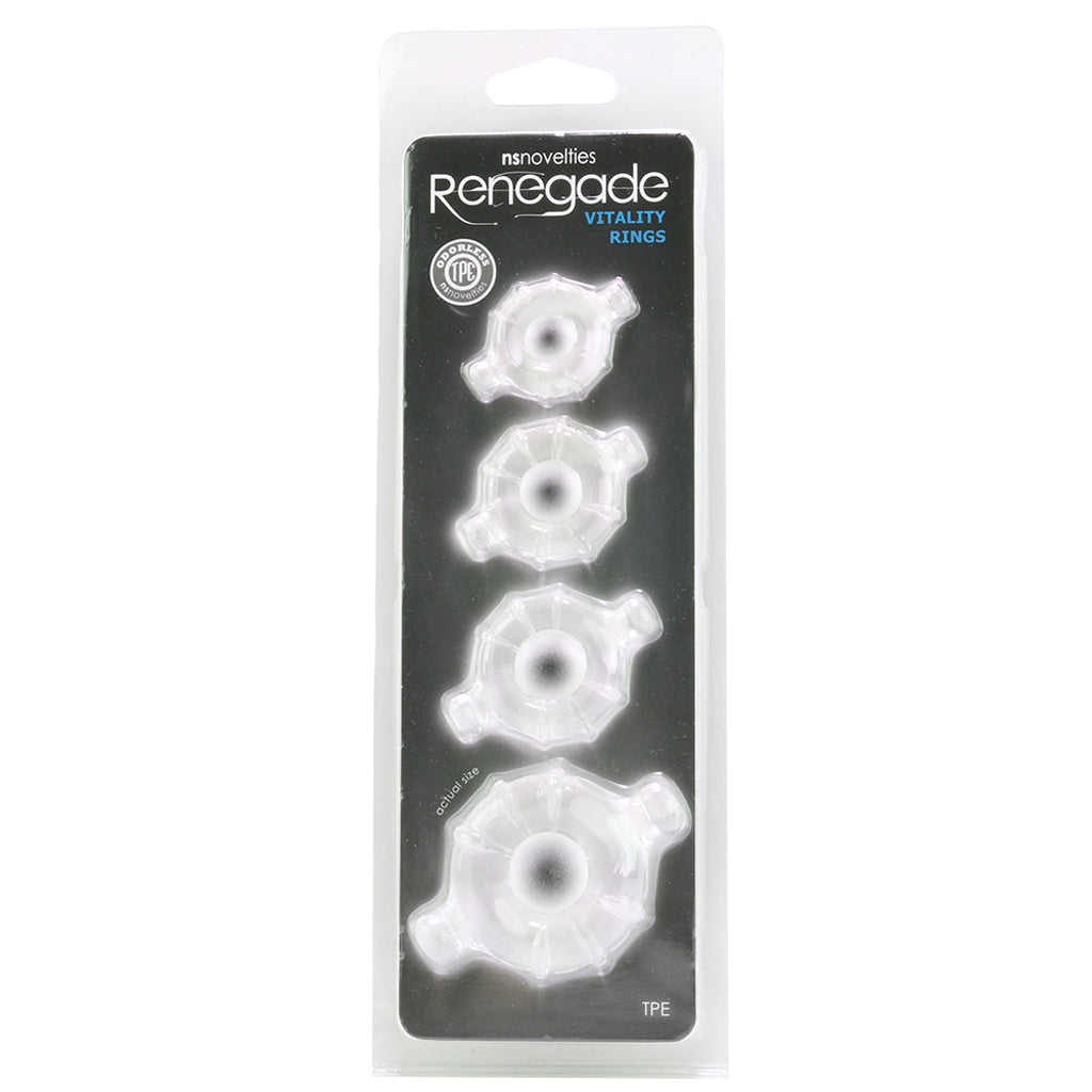 Renegade Vitality Rings (3 Colors) – Set of 4 Pliable Cock Rings > Cock Ring > Sets