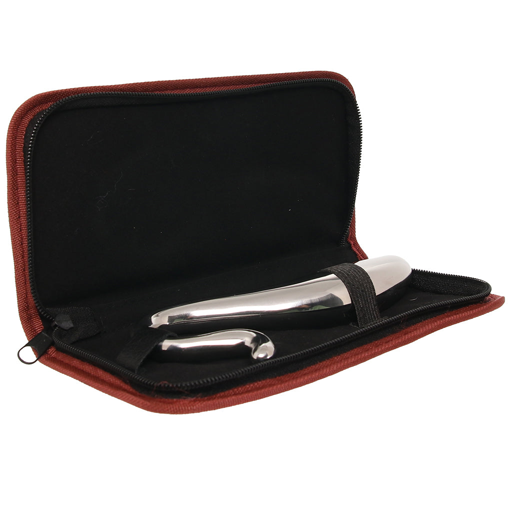 Rouge Steel Hollow Curved Wand 7 Inch – Surgical Grade Stainless Steel Wand > Dildos > Neutral Dildos