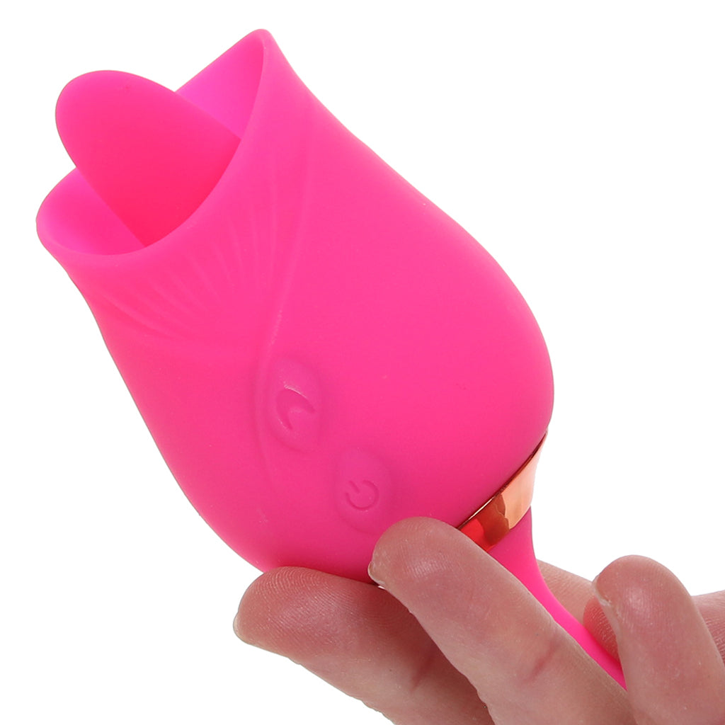 Pink Pussycat Licking Rose Vibrator with Tongue Stimulator > Sex Toys For Ladies > Clitoral Vibrators and Stimulators