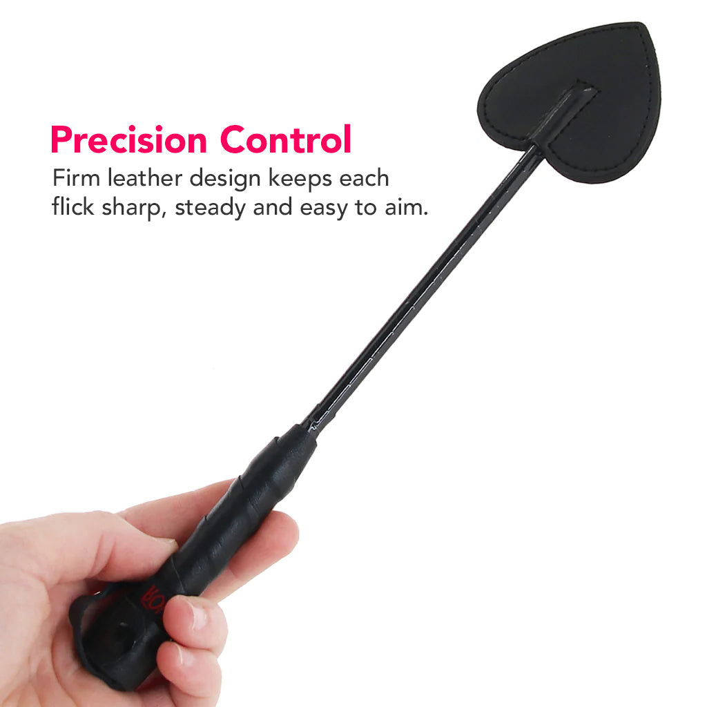 Rouge Mini Leather Spade Paddle Black > Bondage Gear > Paddles