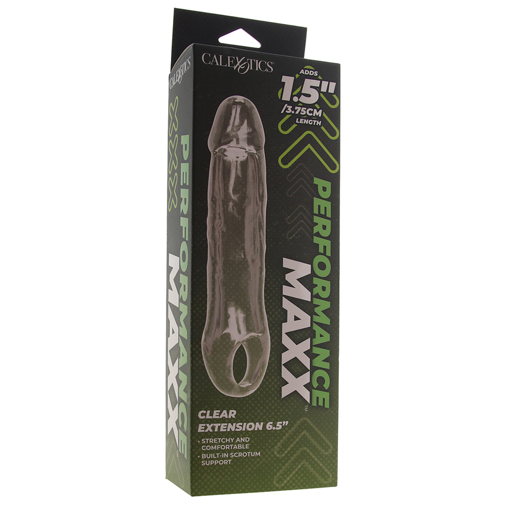 Performance Maxx Clear Penis Extension Sleeve 6.5 Inch Length > Sex Toys For Men > Penis Sleeves