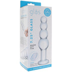 gläs 7.25 Inch Beaded Butt Plug
