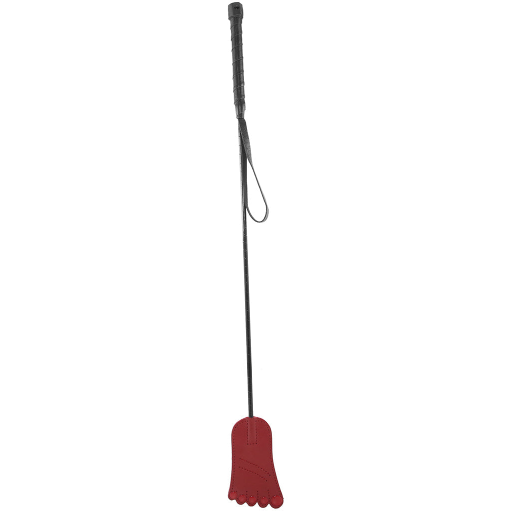 Rouge Leather Foot Riding Crop – Reinforced Fiberglass Shaft Riding Crop > Bondage Gear > Crops