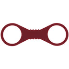 Sex & Mischief Enchanted Large Silicone Cuffs (Burgundy) – Large Silicone Restraints > Bondage Gear > Restraints