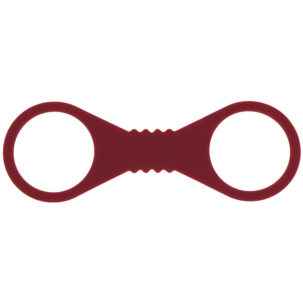 Sex & Mischief Enchanted Large Silicone Cuffs (Burgundy) – Large Silicone Restraints > Bondage Gear > Restraints