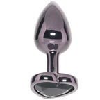 Jewel Small Black Diamond Heart Plug (2.25 inch) > Anal Range > Jewel Butt Plugs